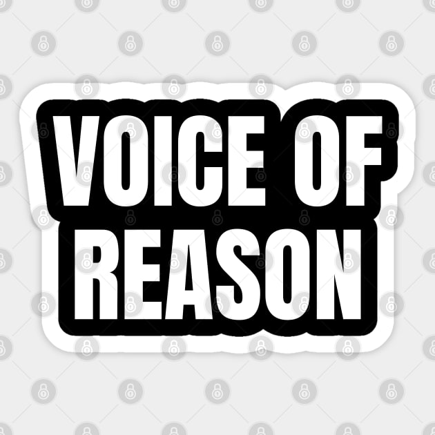 Voice of Reason Sticker by Spatski